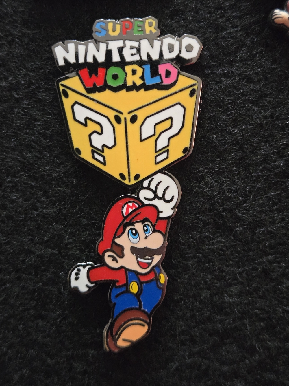 Nintendo Super Mario Enamel Pin - Red, Yellow, Blue